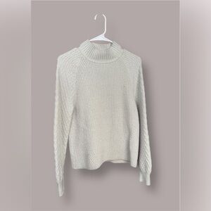 Calvin Klein Women's Cream Turtleneck Sweater